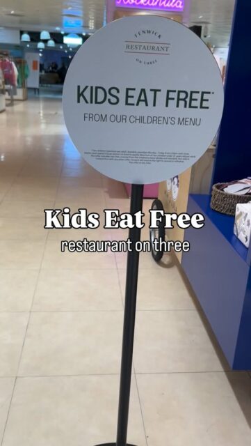 Kids eat free at Fenwick Restaurant when you’re on Three ☕️🥘 

An easy win for a family meal out.

#thebentallcentre #kingston #londonshopping #londoneats