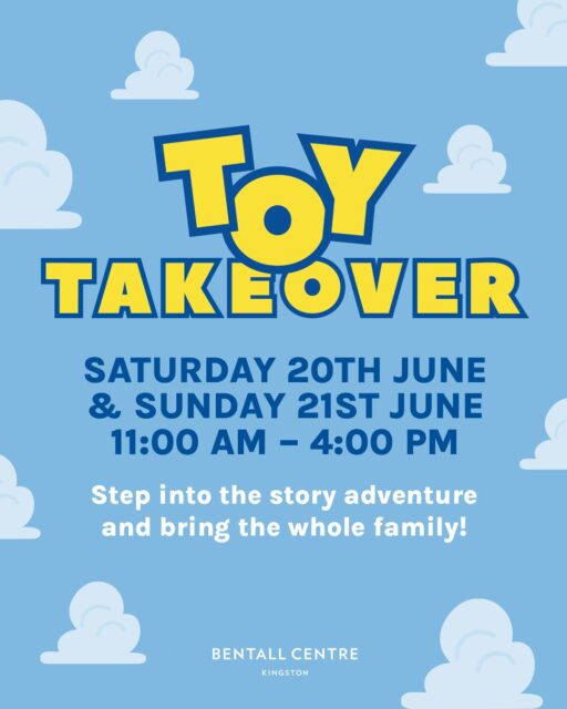 Get ready for a fun-filled family adventure as we transform into a story adventure! Bring the kids (and your imagination) for a weekend packed with FREE activities, creativity, and character fun. Here's what's on:

📸 Snap a selfie at our giant Tablet Selfie Zone
15–28 June | Ground Floor (open during centre hours)

🎨 Get creative at our Toy Story-inspired workshops & dress-up zone
20–21 June | 11am–4pm | Lower Ground Floor

🤠 Keep your eyes peeled… the Toy Soldier will be roaming the centre on 20 June (11am–4pm) for photos and fun!

It’s the perfect day out for the whole family — don’t miss it!

✨ In association with@kingstoncurzon
