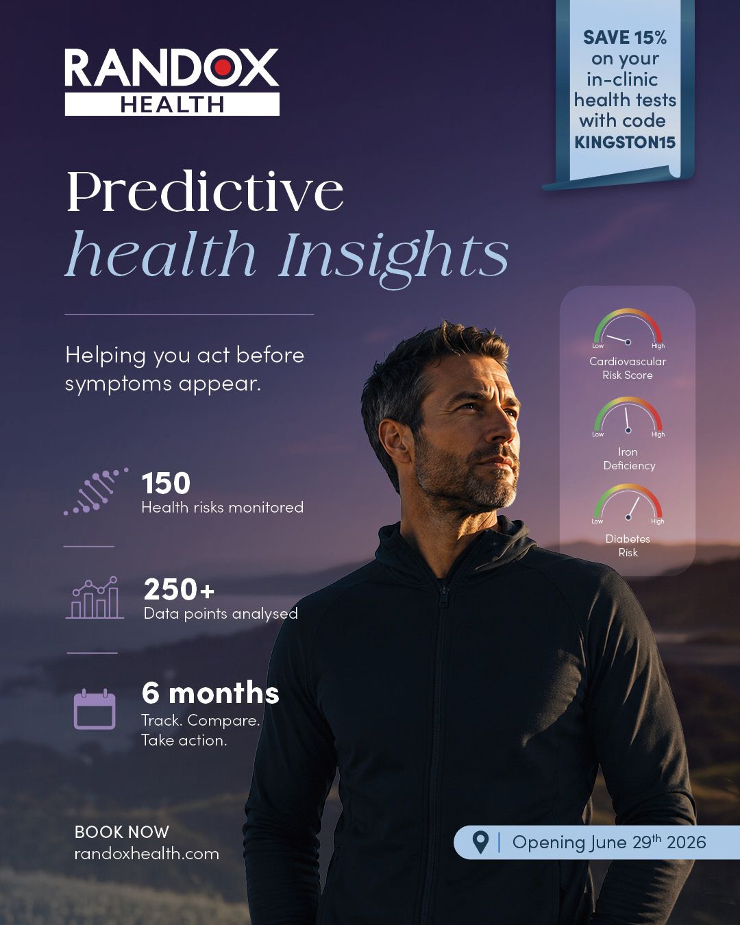 ✨ New Opening Alert ✨

We're excited to welcome @randox_health to The Bentall Centre, opening on 29th June! 💙

From health checks to personalised wellbeing insights, you'll soon be able to access a range of health services right here in the centre.