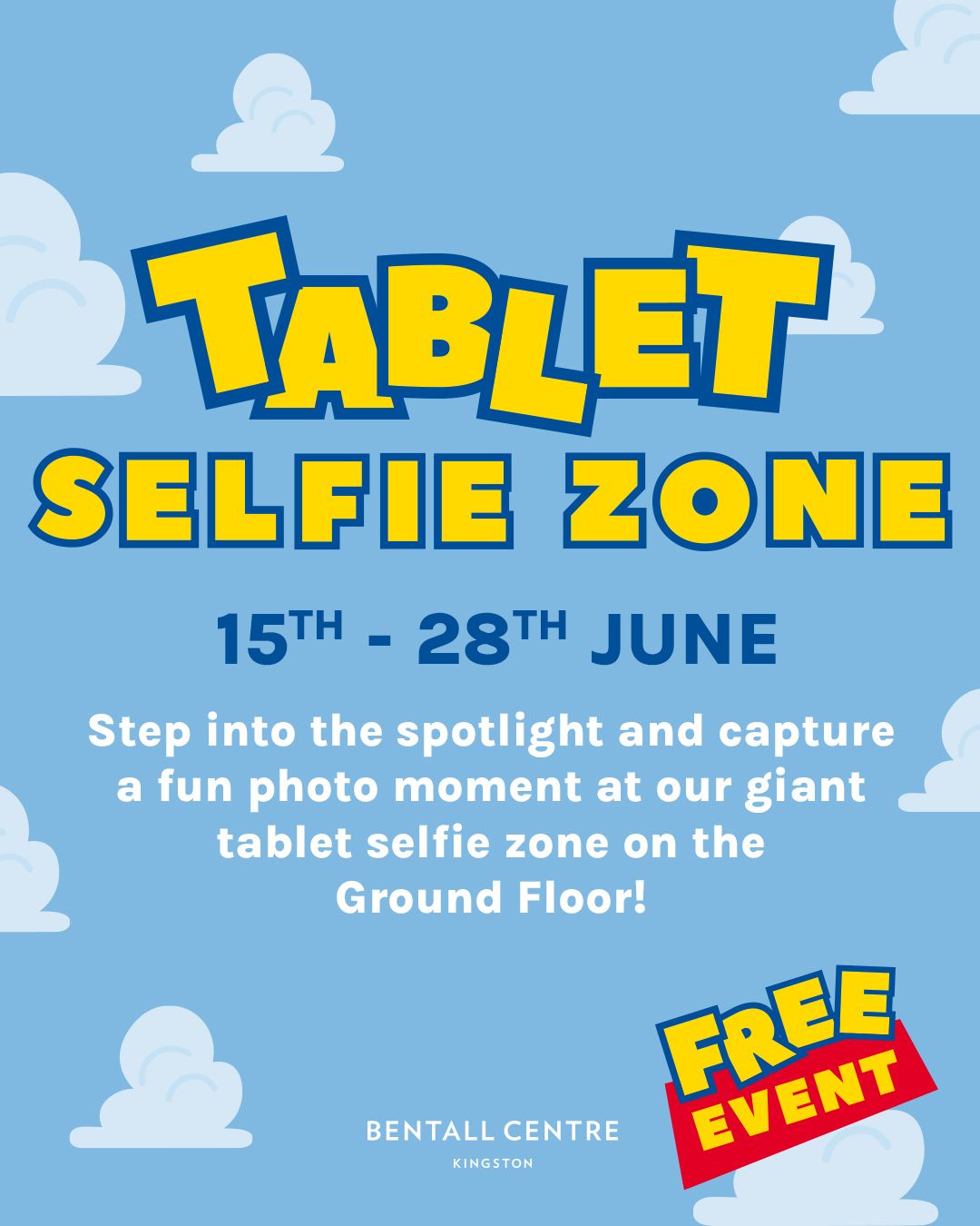 Step into the spotlight at our giant tablet selfie zone on the Ground Floor 📱📸 and strike your best pose!

Snap it, tag us, and show us your best playful poses - we can’t wait to see your photos! 🤠🚀 

👉 Visit us in-centre and join the fun today!