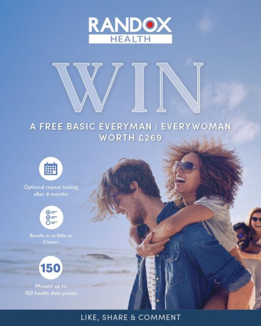 To celebrate Randox Health's new clinic opening in the Bentall Centre, we are giving you the chance to win an Everyman/Everywoman basic health check worth £269!
Randox Health is here to help you spot imbalances in your body early with results for up to 150 health data points, bi-annual health checks and personalised action plans that put real wellness within reach.
How to enter:
💚Like this post
💚Share it to your story
💚Comment to tag a friend
💚Follow @randox_health and @thebentallcentre
Competition closes on Monday 29th June, 12pm and winners will be contacted via Instagram DM shortly after. This promotion is in no way sponsored, endorsed, administered by, or associated with Instagram.
Visit Randox Health's website for T&Cs - Link in bio.