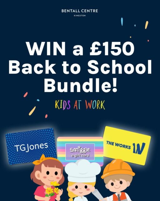 🎒✨ WIN a £150 Back to School Bundle! ✨🎒

We're giving one lucky winner everything they need to get school-ready with:
📚 £50 The Works Gift Card
✏️ £50 Smiggle Gift Card
🖊️ £50 TG Jones Gift Card

To enter:
💬 Tell us in the comments which Kids at Work role you'd love to try most:
💄 Beautician
👷 Builder
💐 Florist
👮 Police Officer
🍕 Pizza Chef

Good luck! 🤞

T&Cs: UK residents aged 18+ only. Employees of The Bentall Centre and associated companies are not eligible to enter. 1 winner will be selected from across Facebook and Instagram. Prize must be collected from The Bentall Centre. Giveaway closes 23:59pm on Sunday 30th August 2026. This giveaway is not sponsored, endorsed or administered by Instagram/Facebook or the prize retailers.