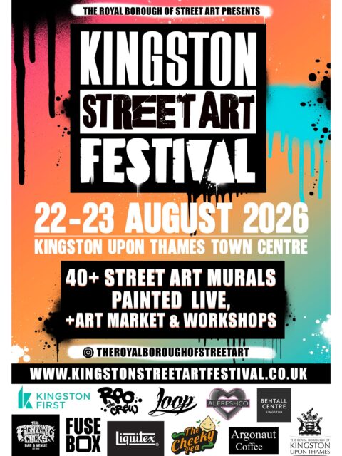 Watch art come to life on 22nd & 23rd August! 🎨

Join us on the Lower Ground Floor by the scenic lifts to see three artists creating live murals as part of the @theroyalboroughofstreetart 

It's FREE to attend, and you can also explore the festival trail featuring 25+ live murals, an art market, and creative workshops across Kingston.

Find out more, link in bio.