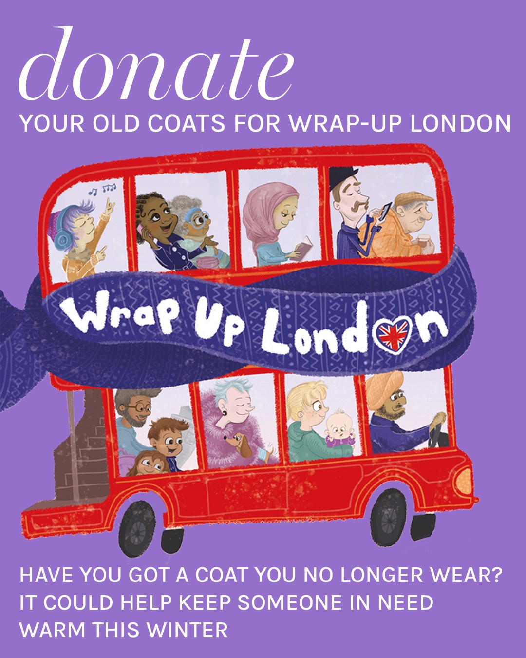 🧥 Wrap Up London Coat Donation Drive! 🧥
As the colder months approach, you can help keep someone warm this winter! ❄️
Starting Monday 19th October, we’ll be collecting your unwanted coats to donate to Wrap Up London, helping people in need stay warm during the colder months🧣
📍 Where: Donation box on the ground floor
📅 When: From Monday 19th October
If you have a coat you no longer wear, why not donate it and give it a second life? Every donation makes a difference! 🫶
Let’s come together to spread a little warmth this winter! 💜
#WrapUpLondon #CoatDonation